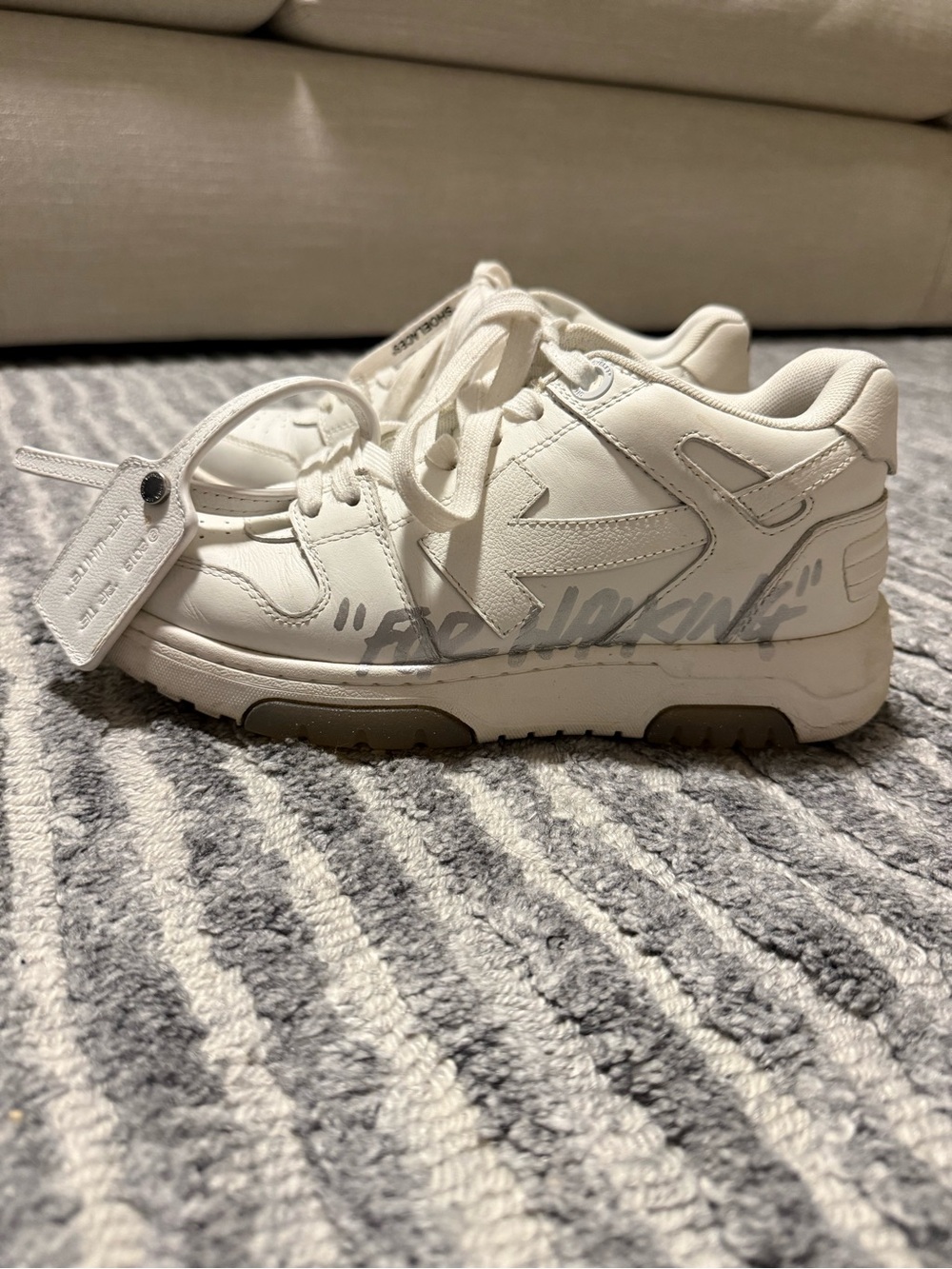 Off-White Women's All-White Low-Top Sneakers